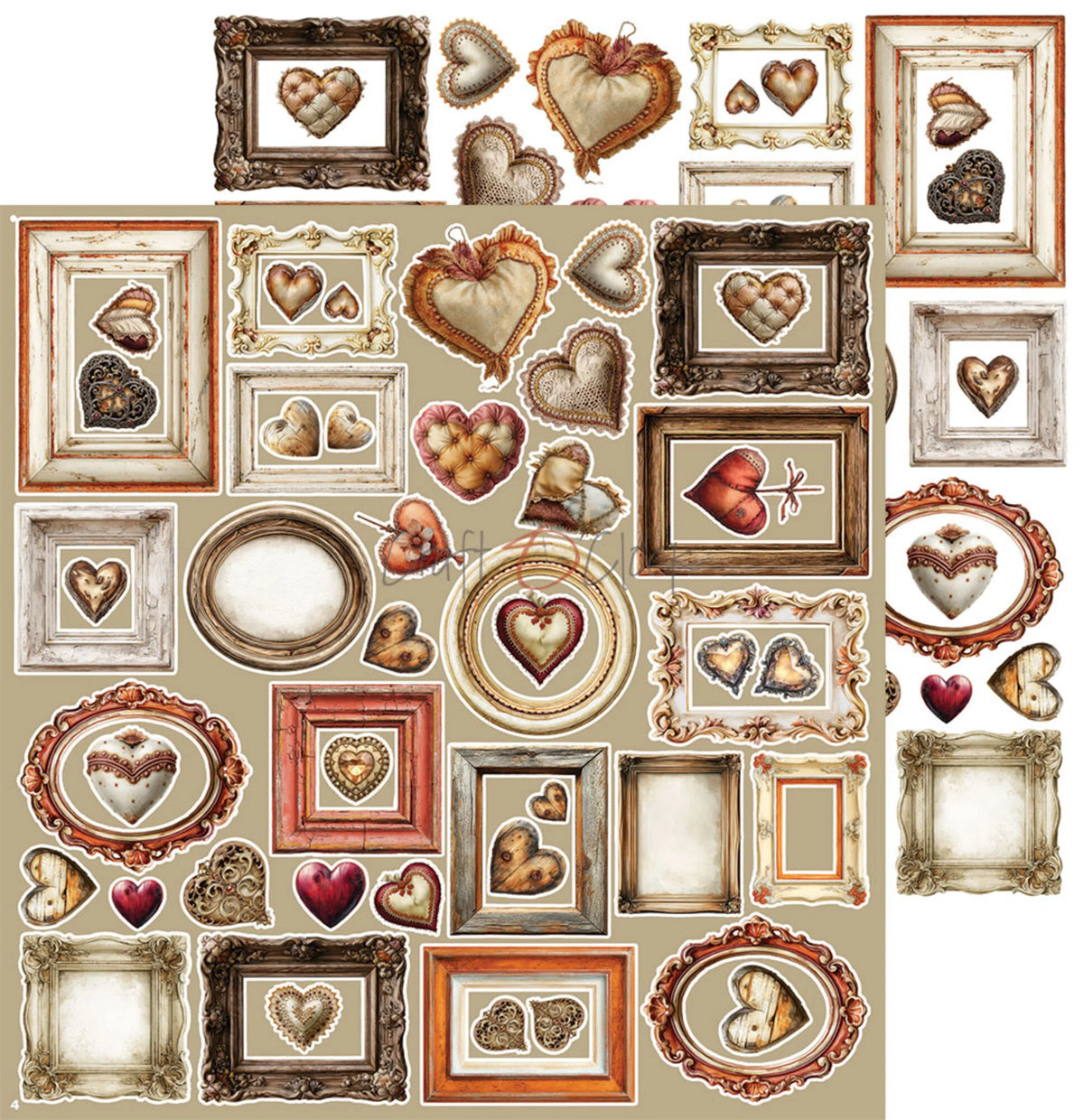 Craft O'Clock -Shades Of Nature - Precious Extras Set - 12x12"