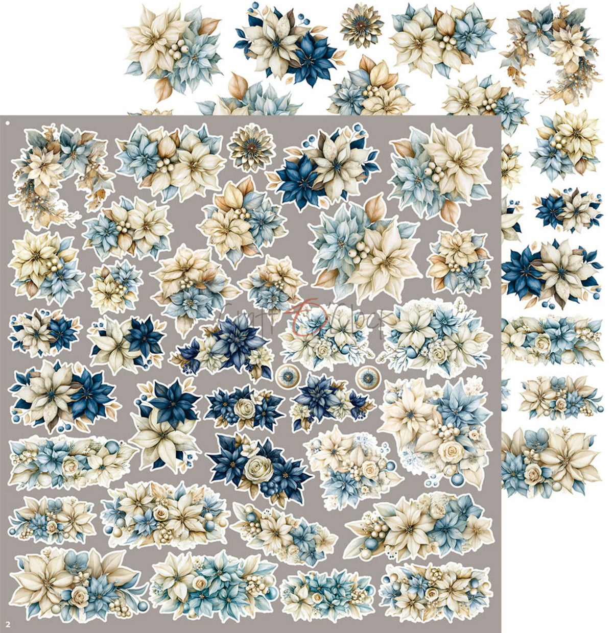 Craft O'Clock - Snow Games - Flowers Extras Set - 12x12"