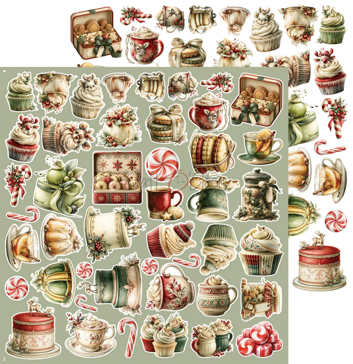 Craft O'Clock - Spirit Of Christmas - Extras Set Mix - 12x12"