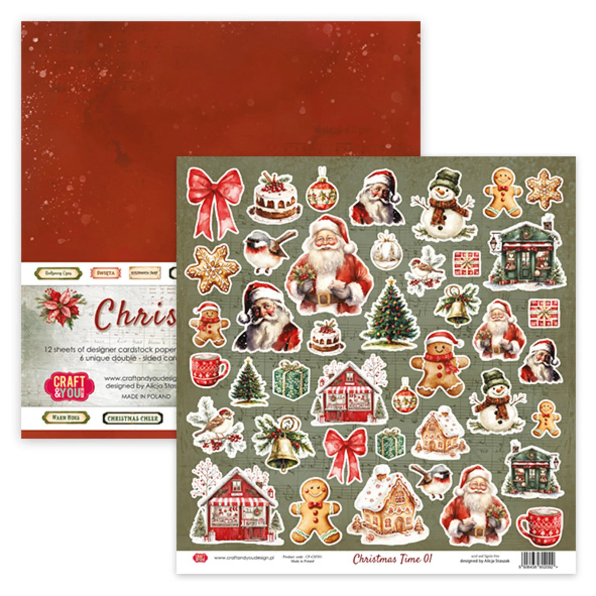 Craft and You - Christmas Time - Paper Pack 12 x 12"