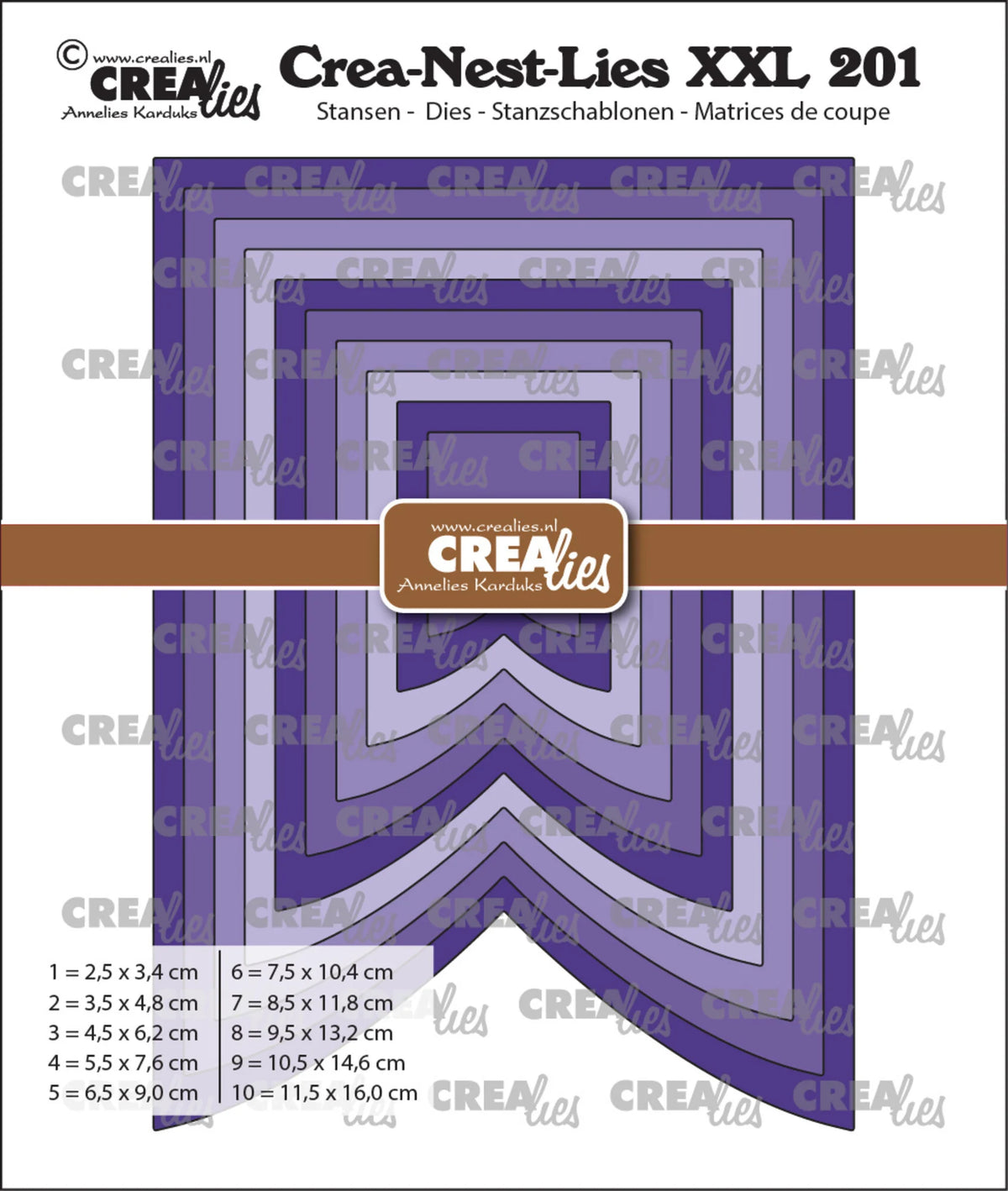 Crealies - Dies - Nest- XXL - Banner C Smooth