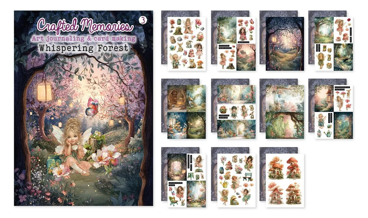 Crafted Memories - Whispering Forest - Art Journaling Book