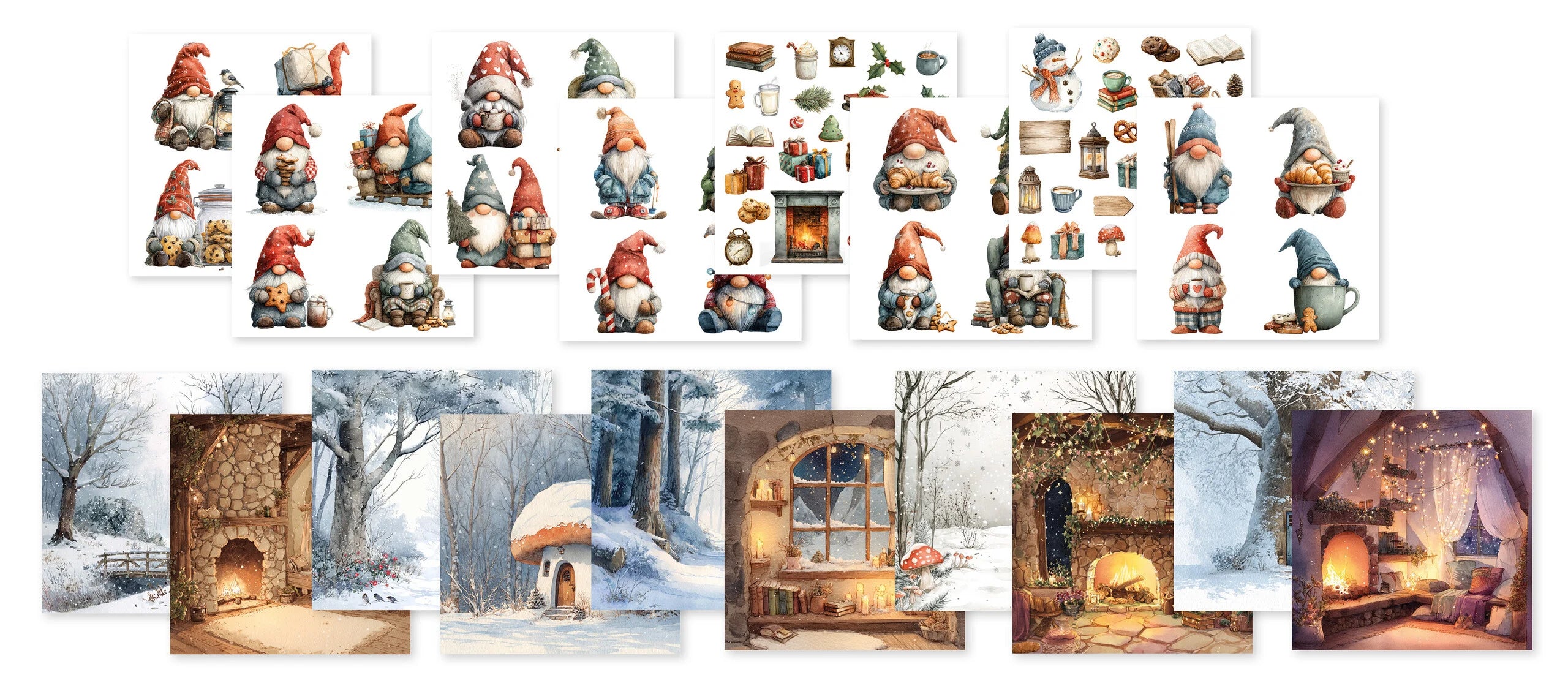 StudioLight - Collage Paper Pad - James the gnome - 8x8"