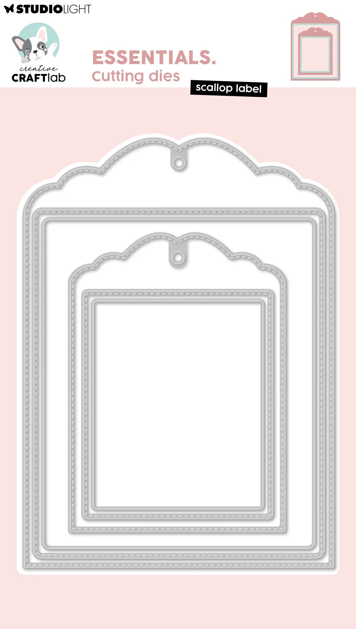 Studiolight - Essentials Dies - Creative Craftlab - Scallop Label