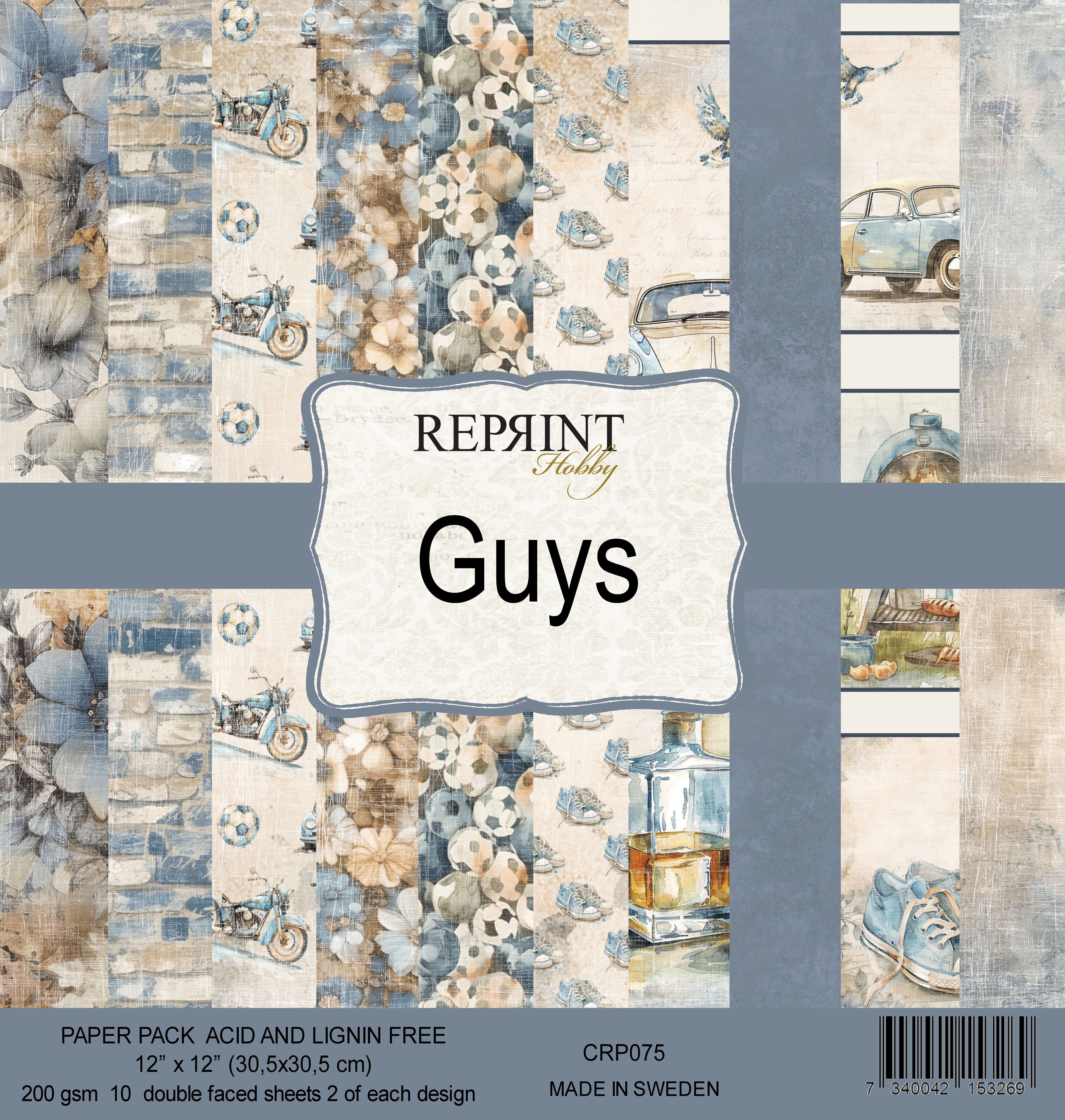 Reprint - Guys Collection Pack - 12 x 12"