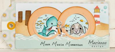 Marianne Design - Clear stamps - Peekaboo - Ocean