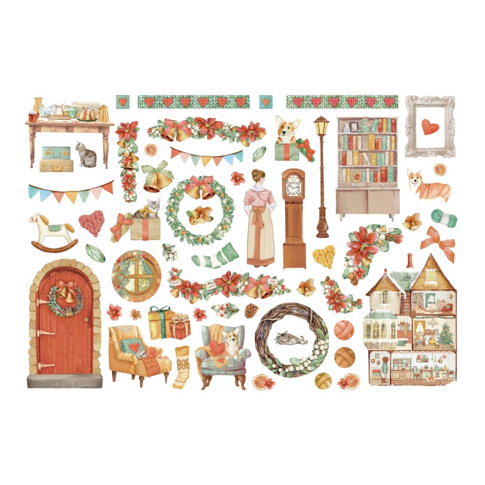 Stamperia - All around christmas - Adhesive Ephemera