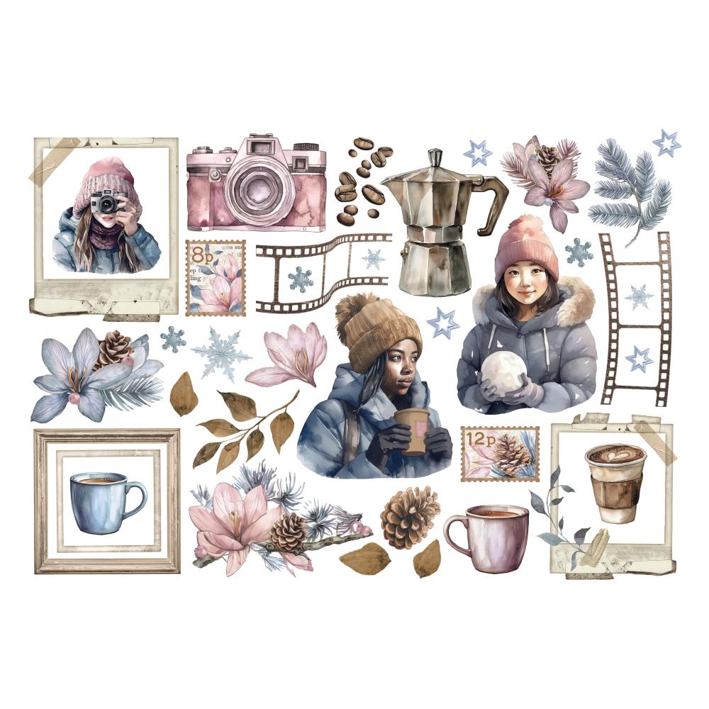 Stamperia - Dewdrops - Adhesive Ephemera