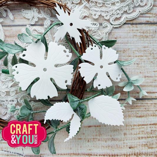 Craft and You - Dies - Rose with leaves