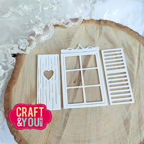 Craft and You - Dies - Window with shutters