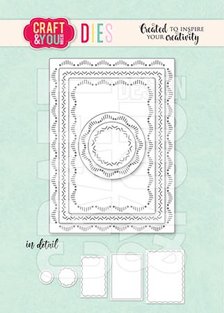 Craft and You - Dies - ATC Decorative  Stitches