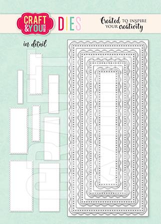 Craft and You - Dies - DL Base Decorative  Stitches