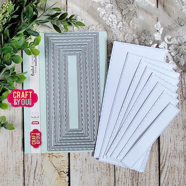 Craft and You - Dies - DL Base Decorative  Stitches