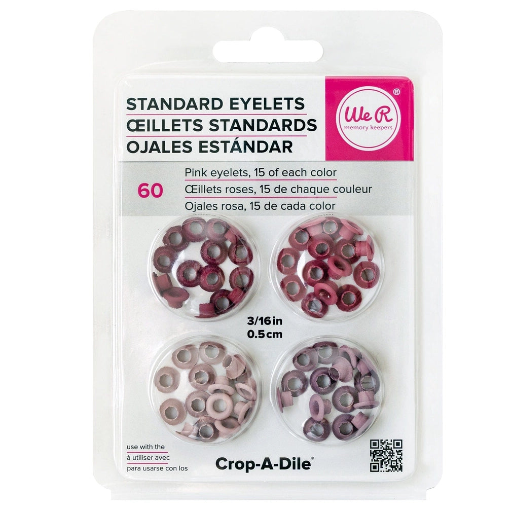 We R MemoryKeepers - Standard eyelets - Pink