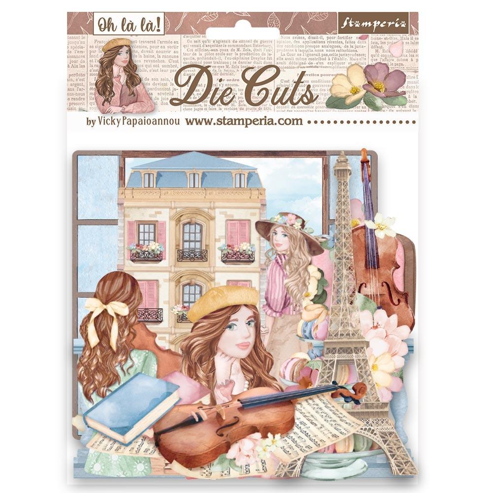 Stamperia  - Oh la la - Chipboard Die Cuts