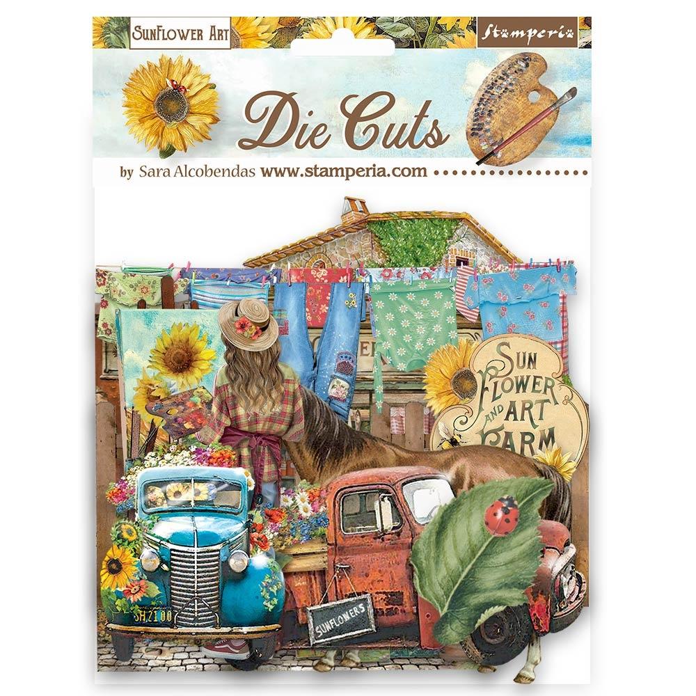 Stamperia  - Sunflower Art - Chipboard Die Cuts