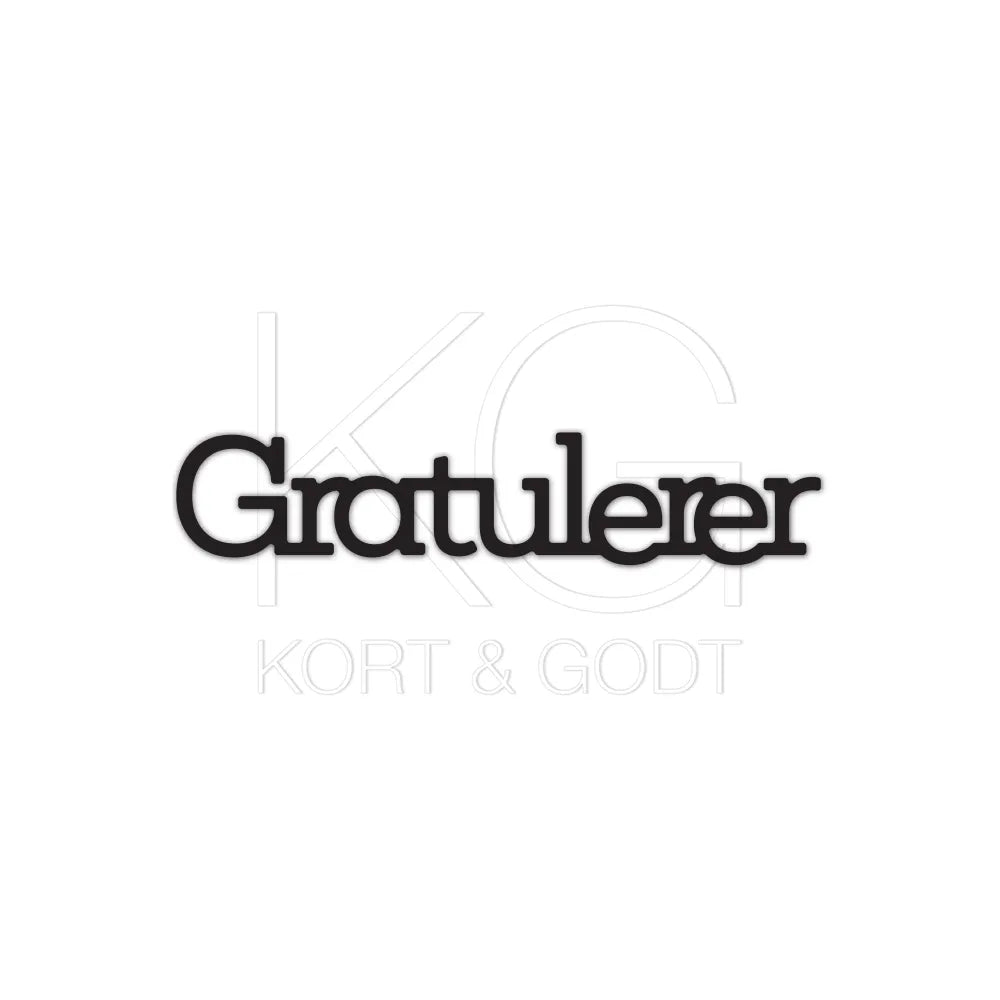 Kort & Godt - Dies - Gratulerer