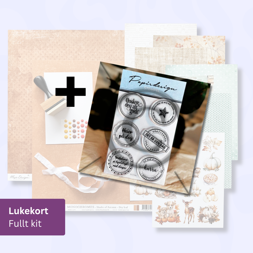 Scrap a long - Høst 2026 - Yasmin Lukekort - Fullt kit - Utsending starter 7/9