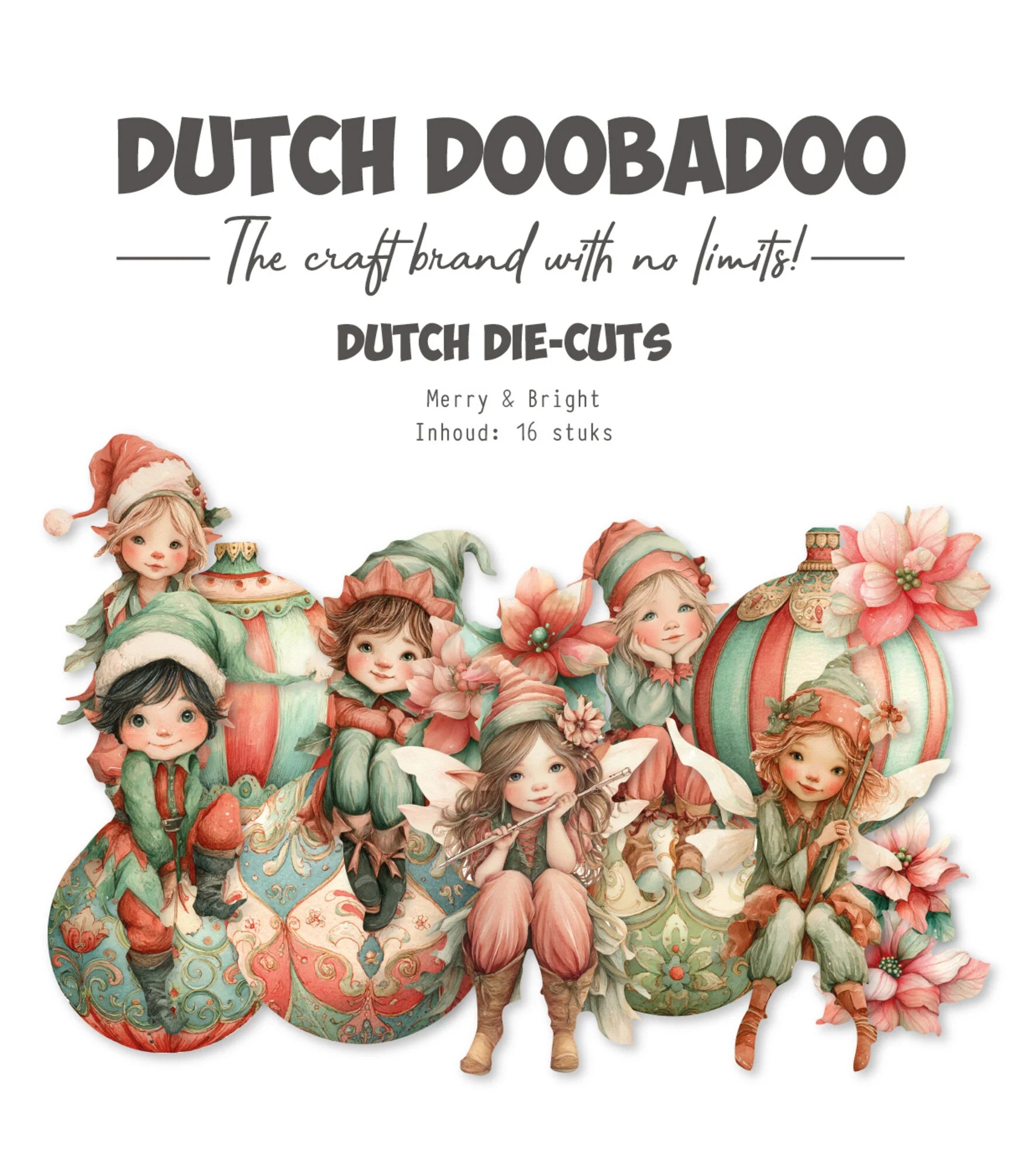 Dutch Doobadoo - A6 Dutch Collage Die cuts - Merry & Bright