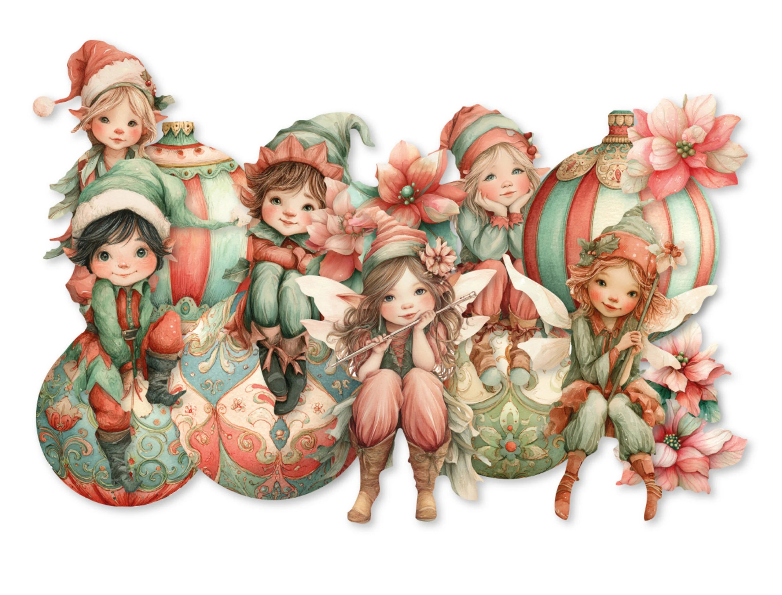 Dutch Doobadoo - A6 Dutch Collage Die cuts - Merry & Bright