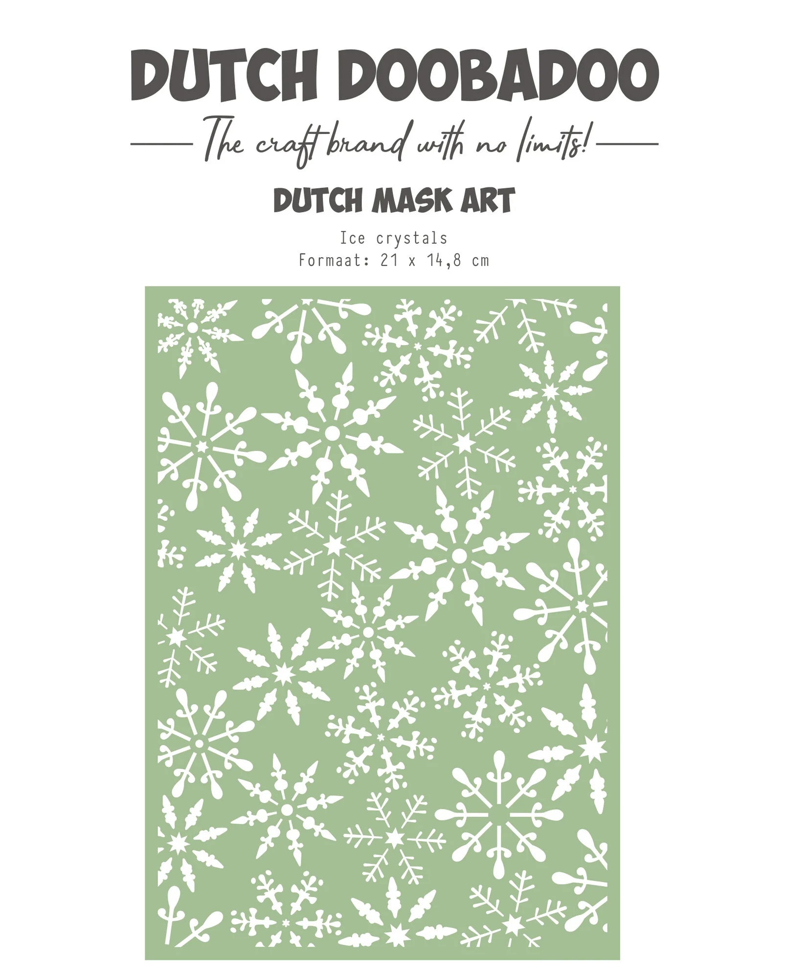 Dutch Doobaadoo- Merry and Bright Mask Art A5 - Ice Crystals