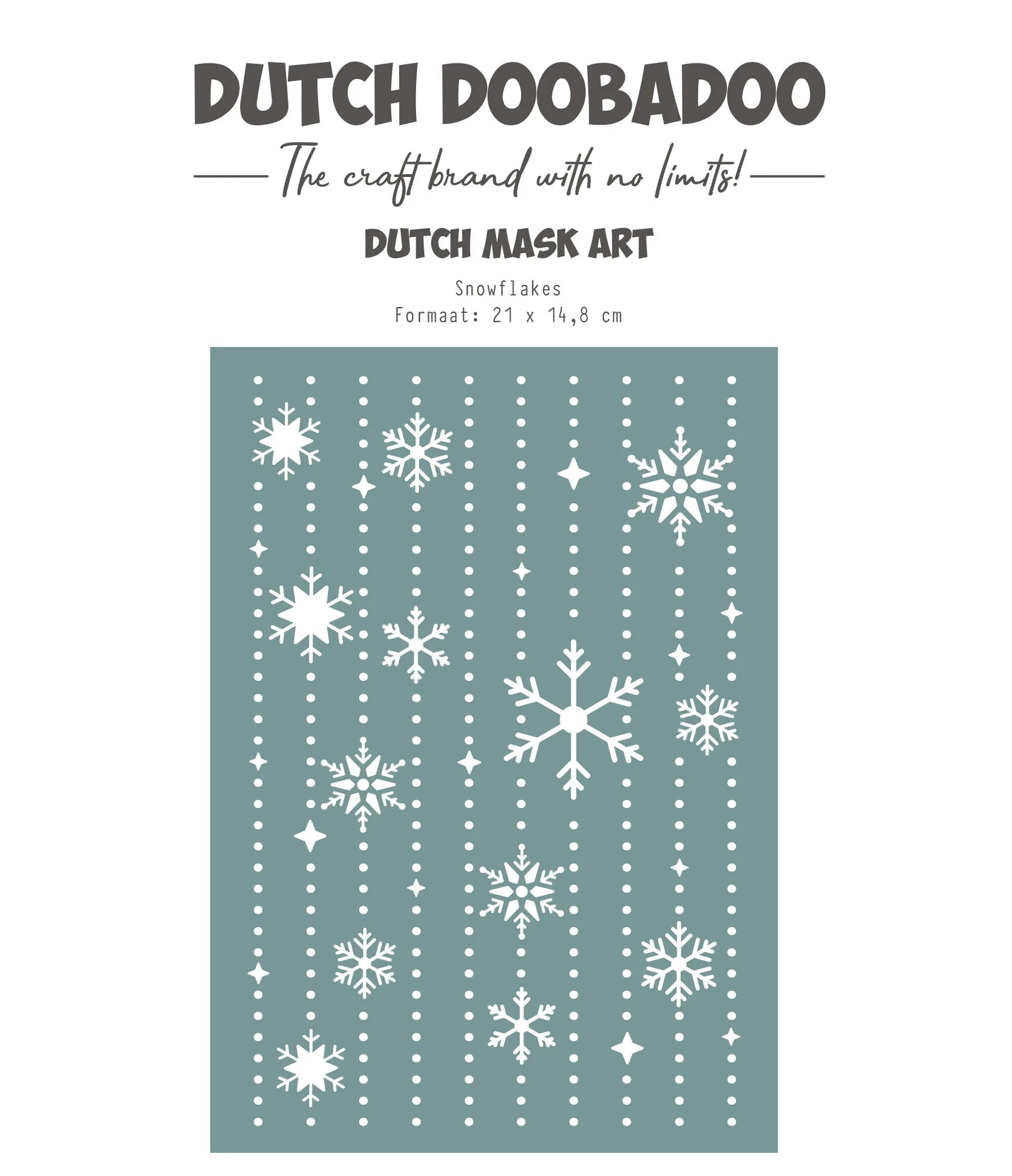 Dutch Doobaadoo- Merry and Bright Mask Art A5 Snowflakes