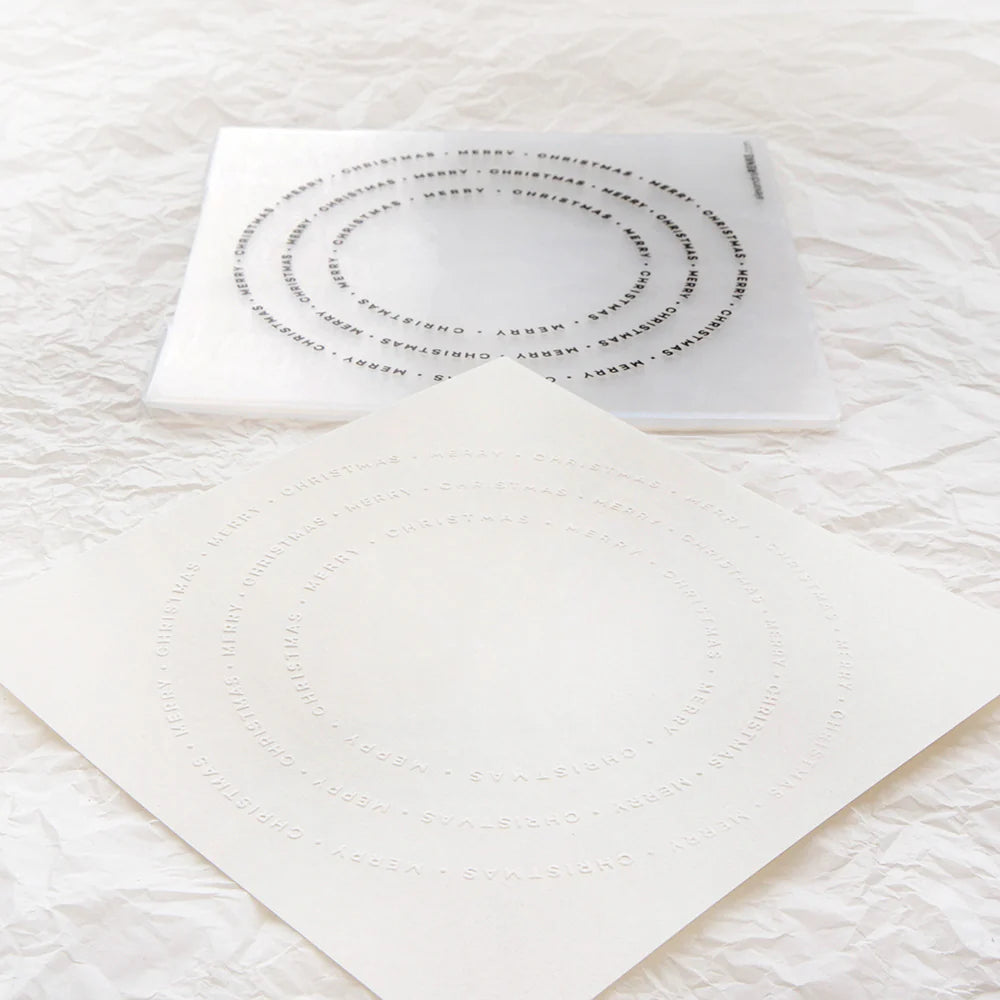 Alexandra Renke - Embossing Folder - Typo Merry Christmas