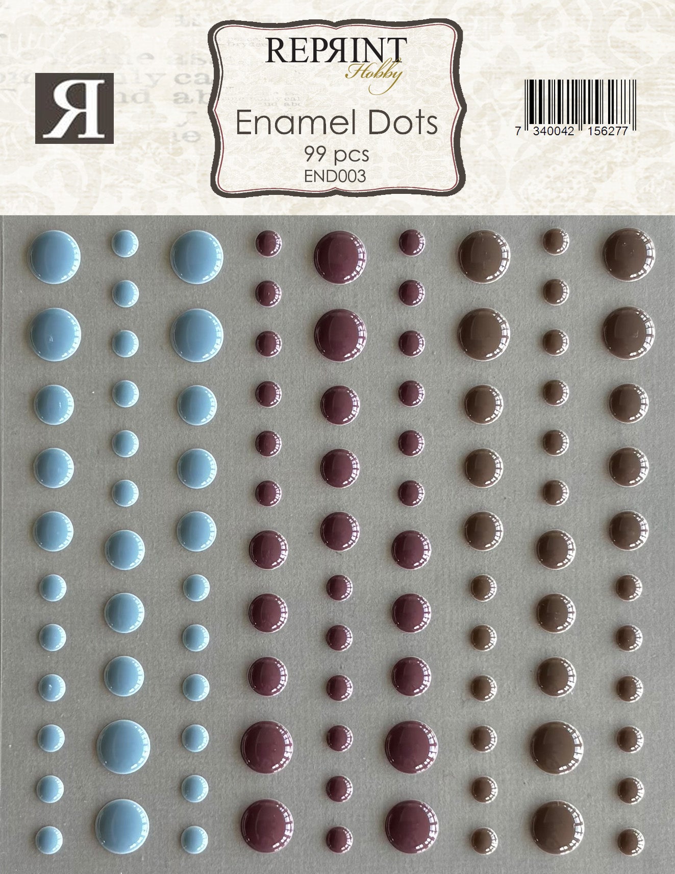 Reprint - Ahesive Enamel Dots - Deck the Halls
