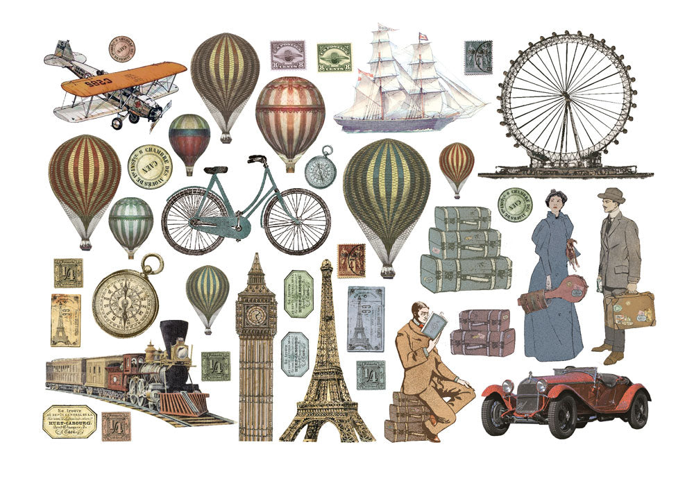 Stamperia - Around the world - Adhesive Ephemera