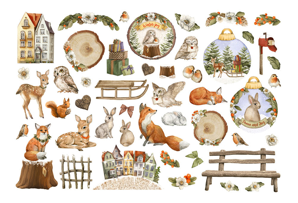 Stamperia - Winter Valley - Adhesive Ephemera