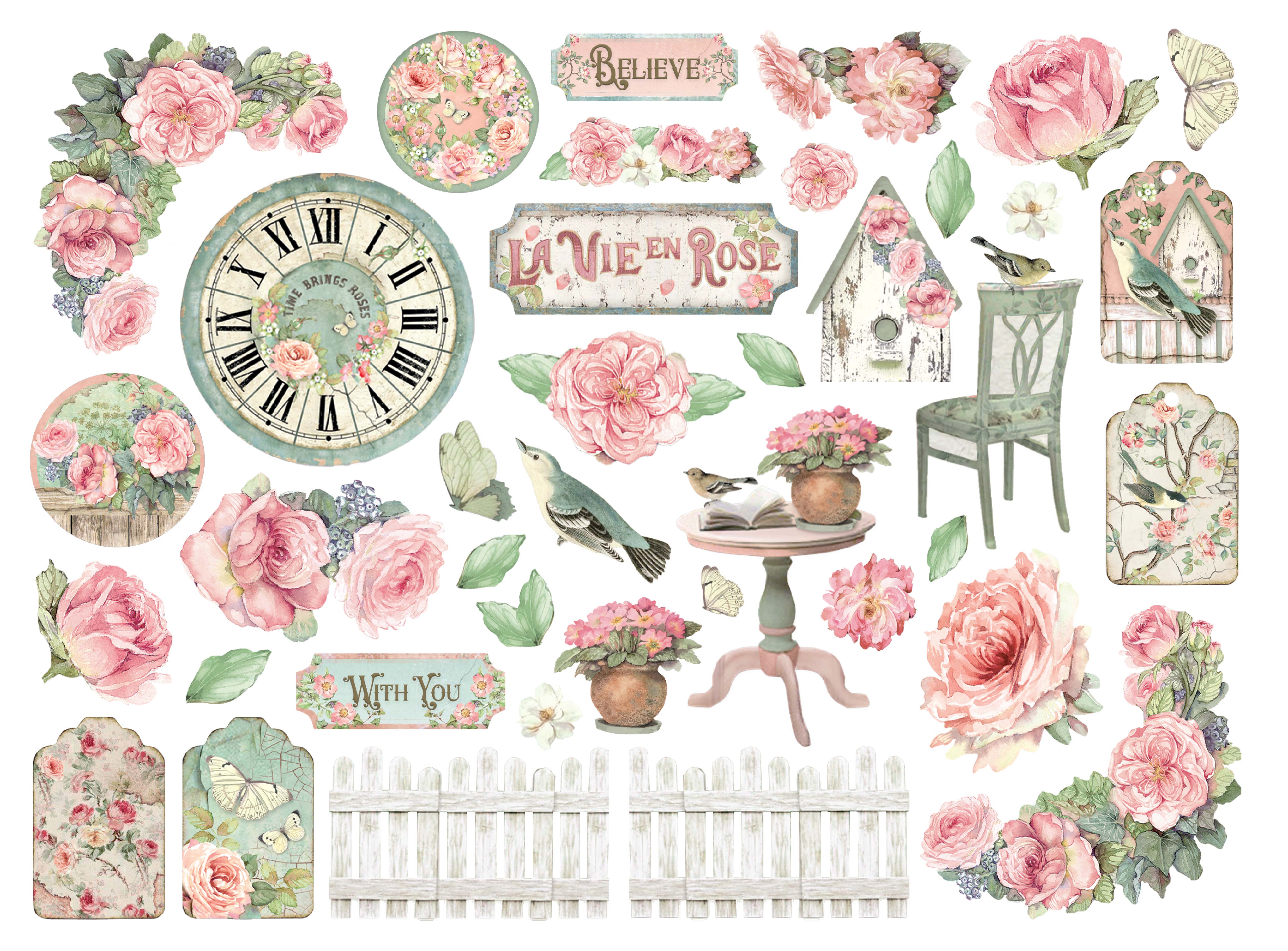 Stamperia - House of Roses - Die Cuts
