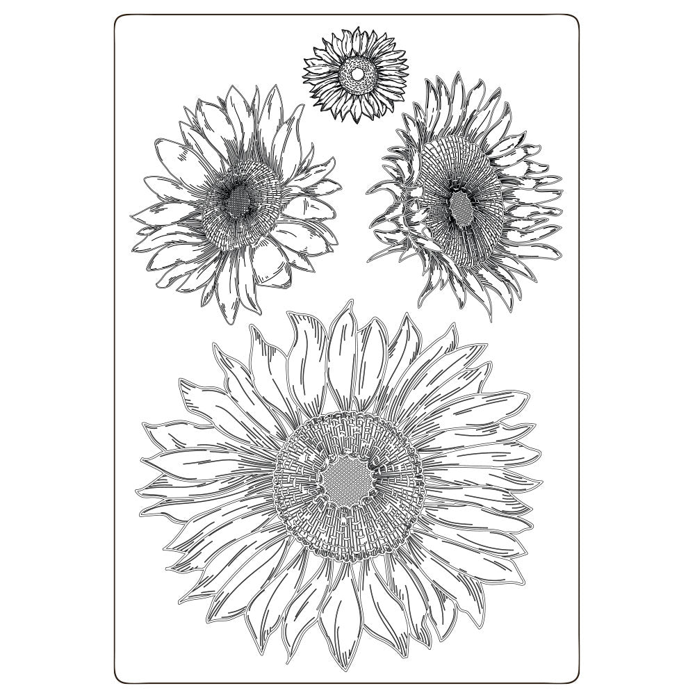 Stamperia  - Silicon Mould -  Sunflower Art - Sunflower - A6
