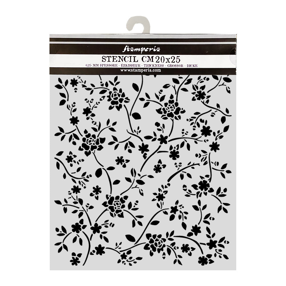 Stamperia - Thick Stencil 20x25 cm - All Around - Ramage