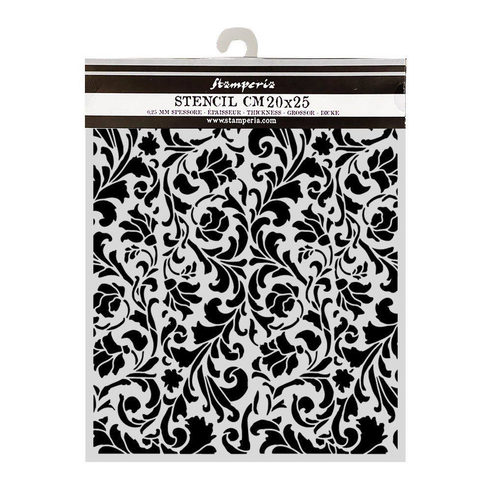 Stamperia - Thick Stencil 20x25 cm - Wonderland Tapestry