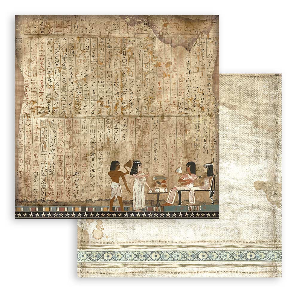 Stamperia - Fortune - Backgrounds - Land of Pharos - Paper Pack - 12" x 12"