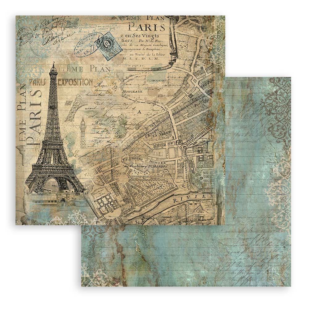 Stamperia - Around the world - Paper Pad - 12 x 12"