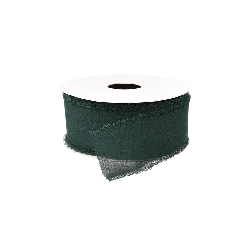 Bånd - Chiffon - Dark Green - METERSVIS
