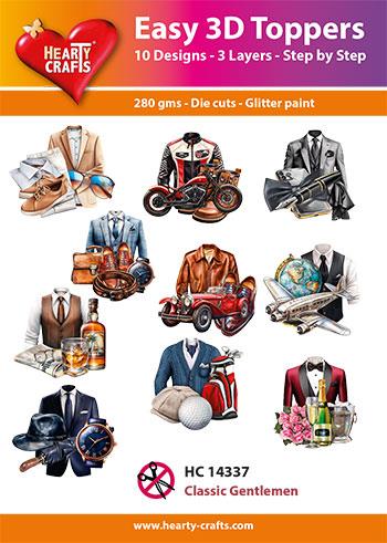 Harty Crafts - Easy 3D Toppers - Die cut - Classic Gentlemen
