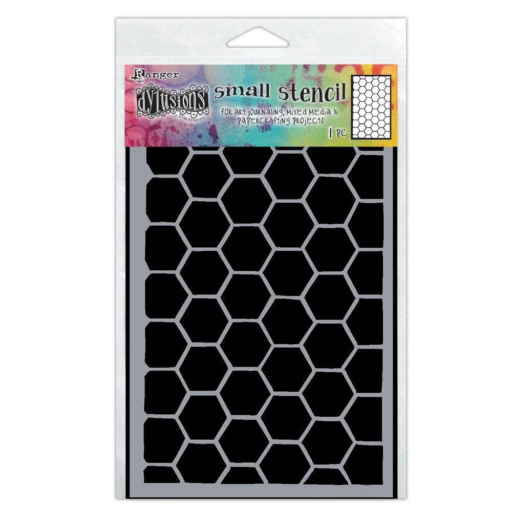 Dylusions - Small Stencil - Hexicomb