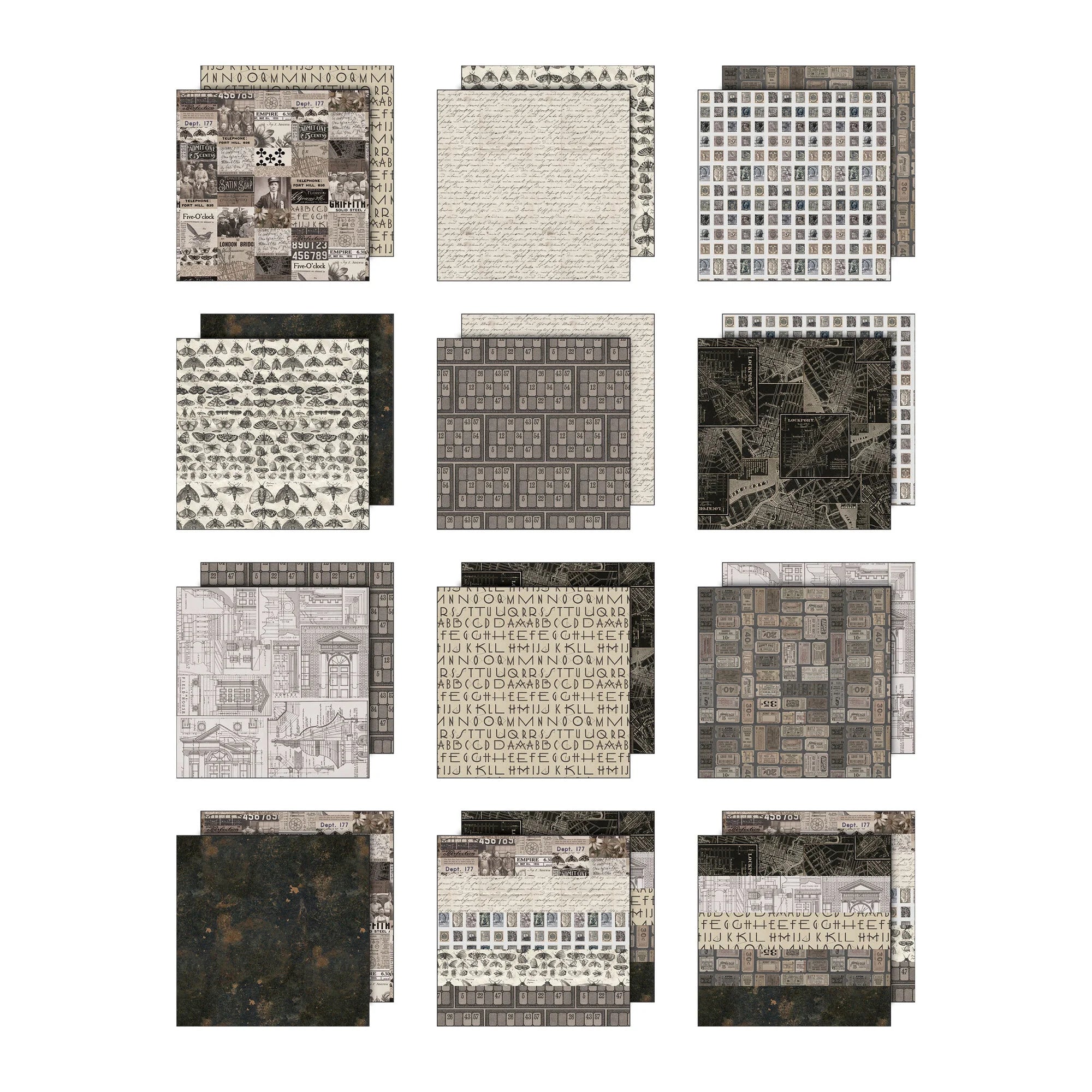 Tim Holtz - Idea-ology - Palette Collection - 12 x 12" - Charcoal