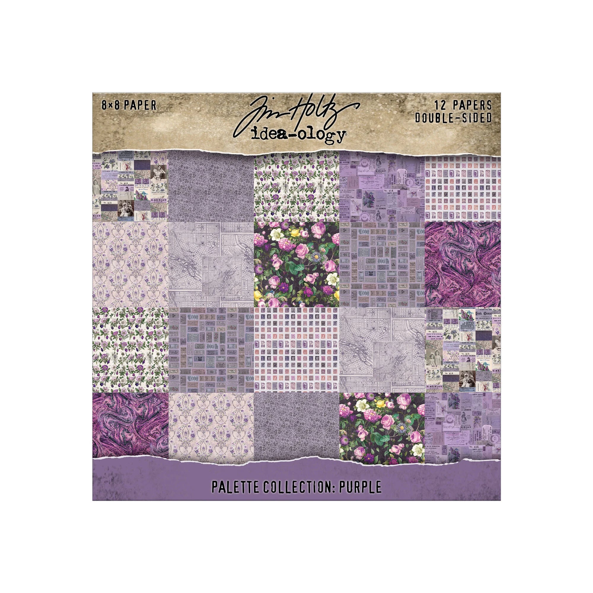 Tim Holtz - Idea-ology - Palette Collection - 8 x 8 " - Purple