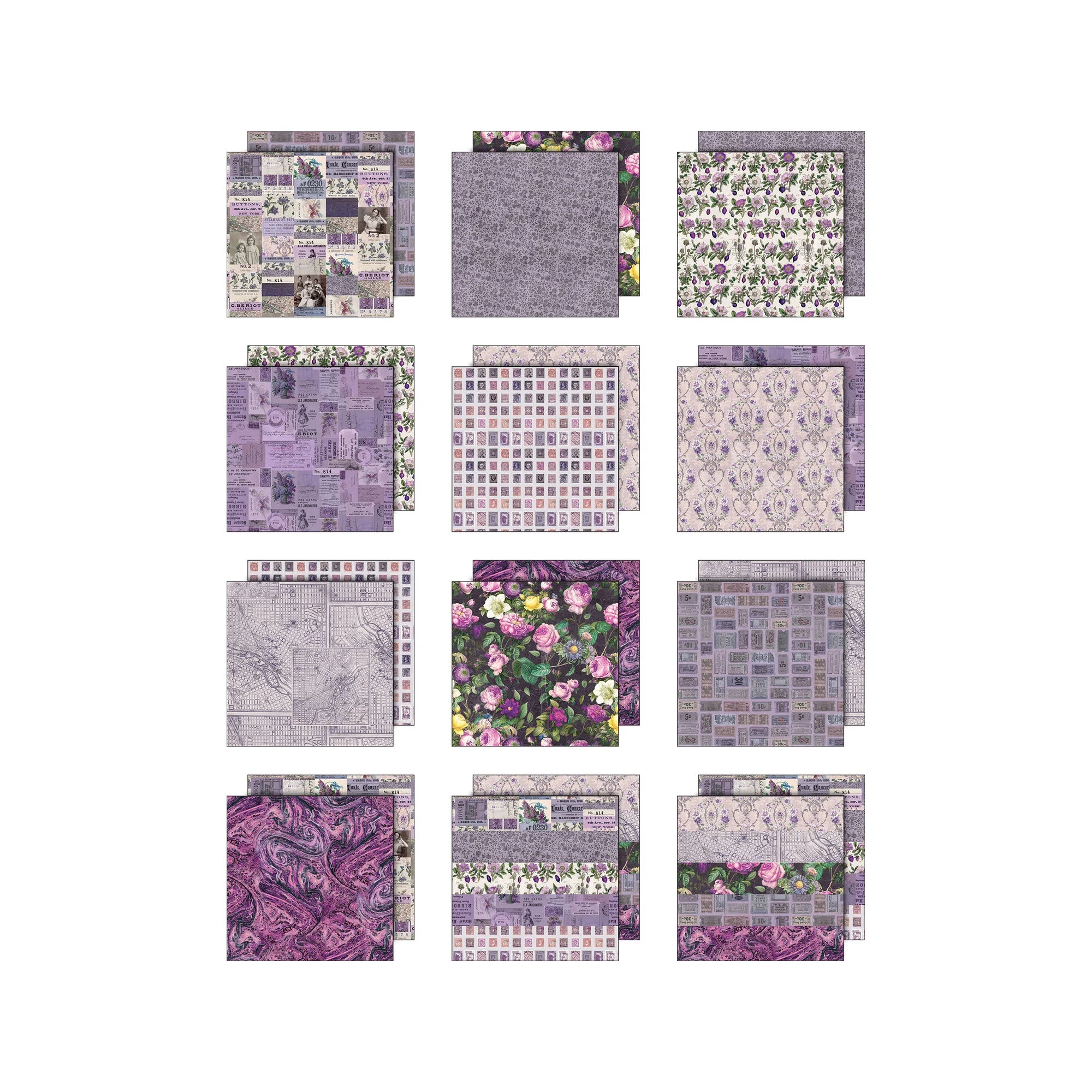 Tim Holtz - Idea-ology - Palette Collection - 8 x 8 " - Purple
