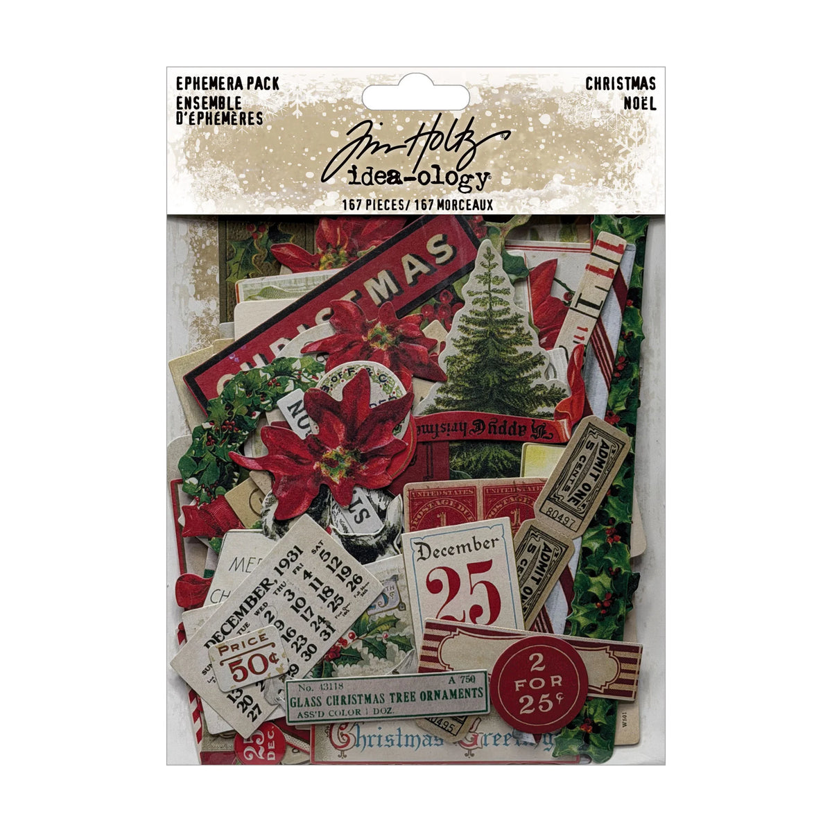 Tim Holtz - Idea-ology - Christmas Ephemera Pack