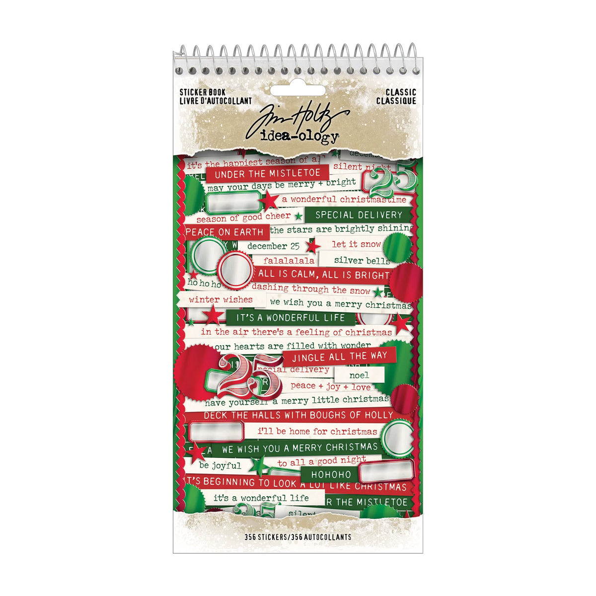 Tim Holtz - Idea-ology - Christmas Sticker Book Classic