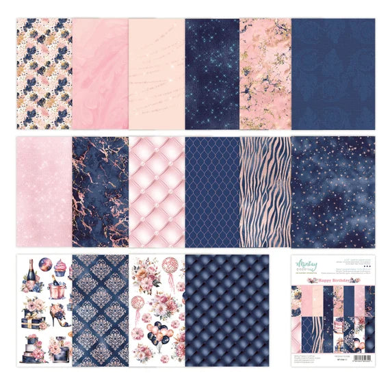 Mintay Papers - Happy Birthday - Add On Paper Pad - 6 x 8"