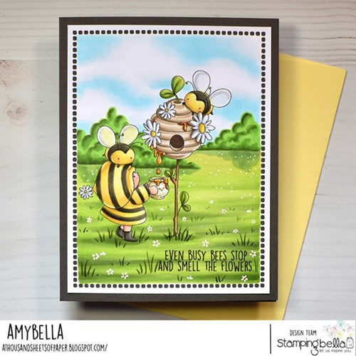 Stamping Bella - Cling Mounted Stamp - Bundle girl and the Beehive