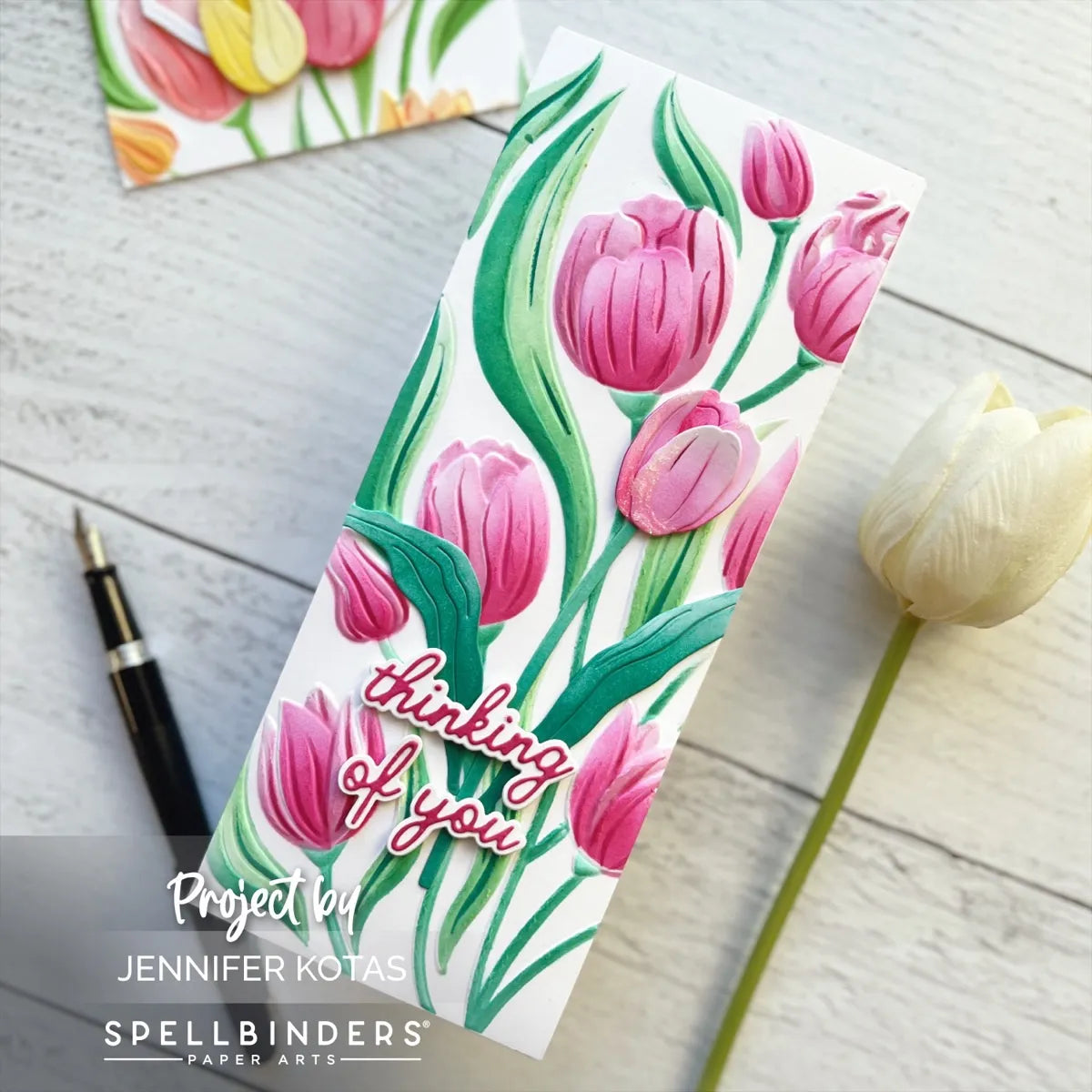 Spellbinders- Simon Hurley - 3D embossing Folder - Twirling Tulips