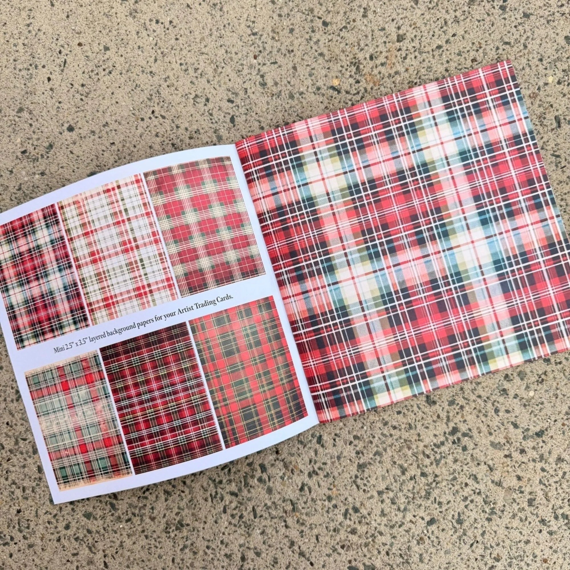 IndigoBlu - Tartan Textures - 8x8 Inch Paper Book