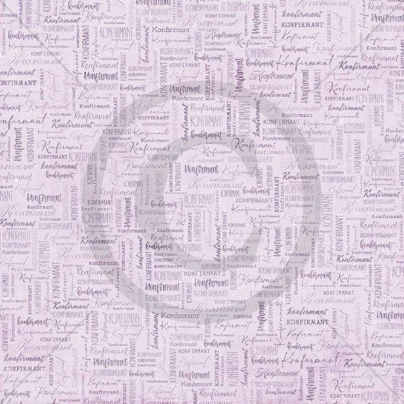 Papirdesign - Fryd og glede - Årets konfirmant, lilla - 12 x 12"
