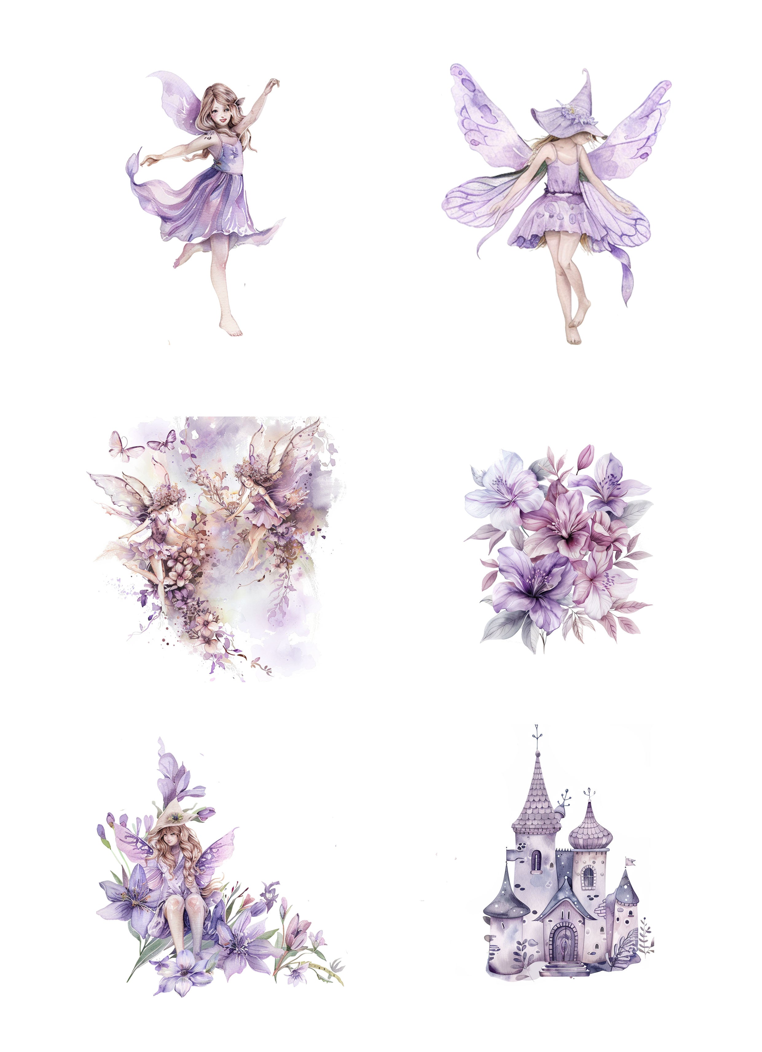 Reprint - Klippark - Fairies 1 - A4